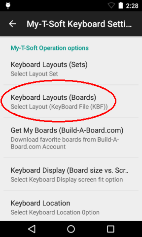 My-T-Soft Keyboard Settings